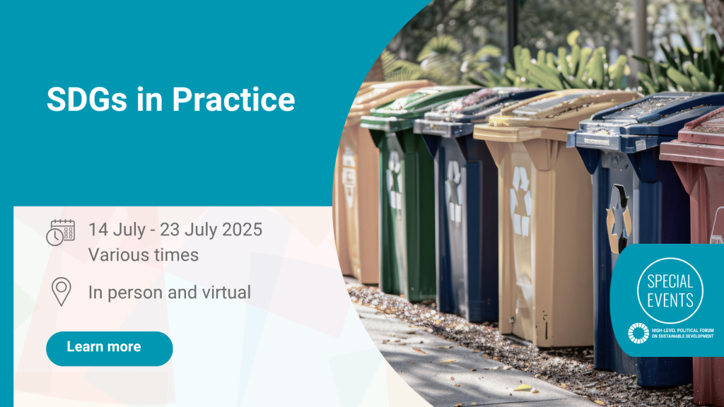 SDGs in Practice, 14-23 July 2025, various times.