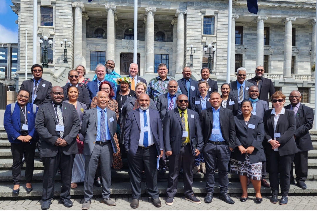 GOPAC Parliamentarians with UNODC Pacific & UNDP PNG, supported by NZ MFAT & the EU Anti-Corruption PNG Projek, at Parliament of NZ CDF Workshop with SAIs, November 2022