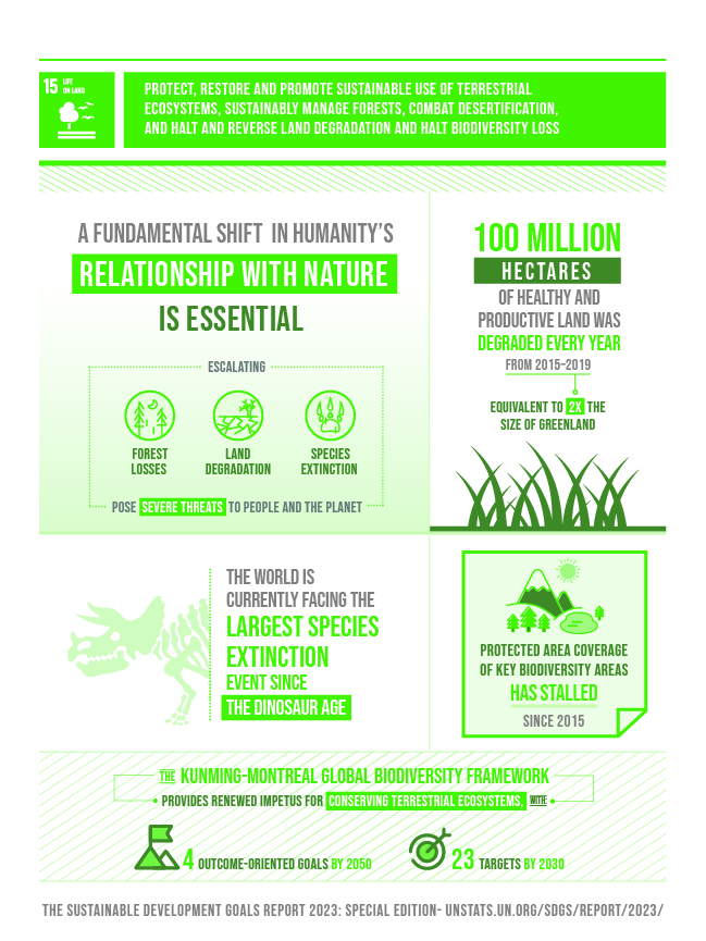 Goal 15 infographic 