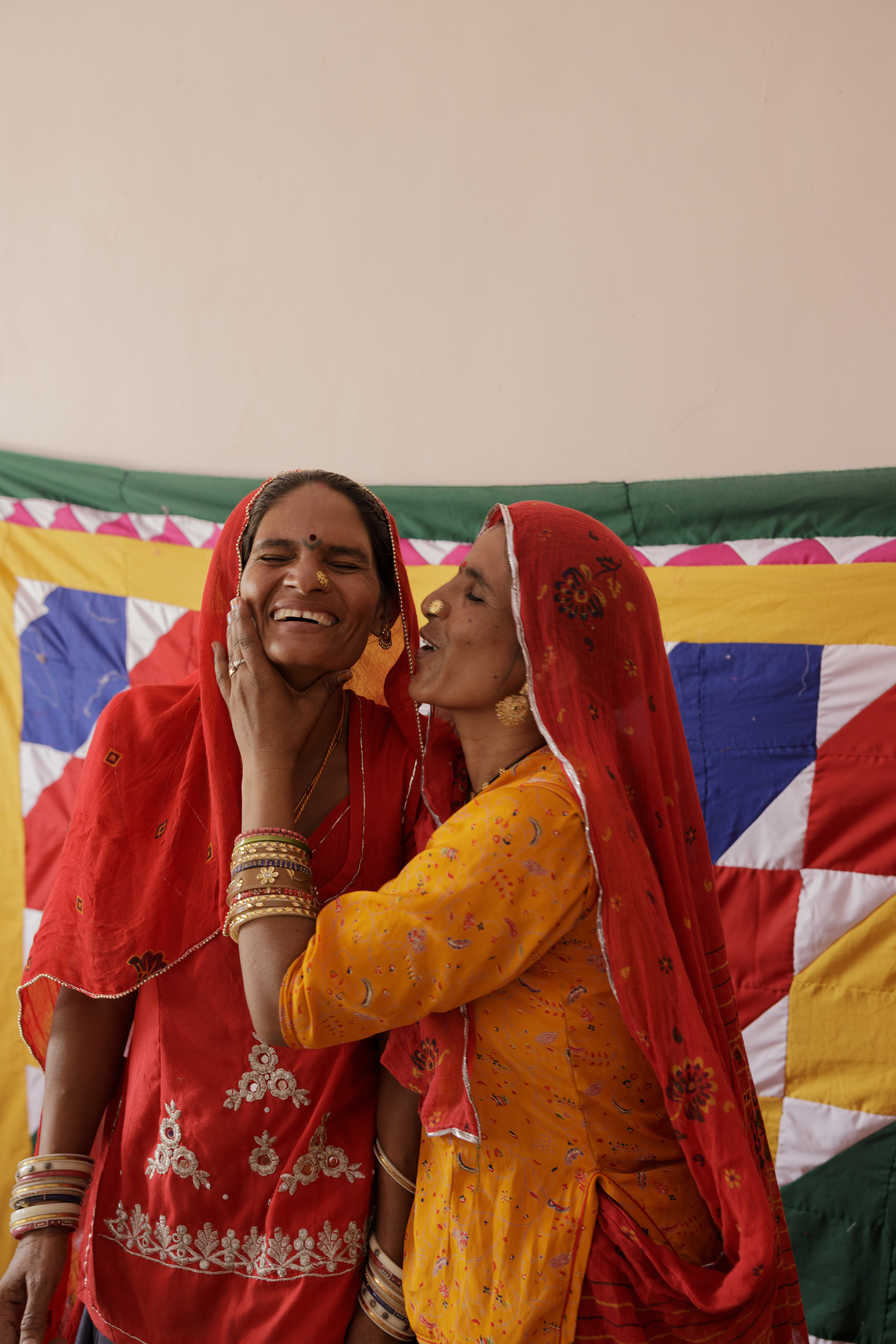 Saheli Women goofing around in the studio