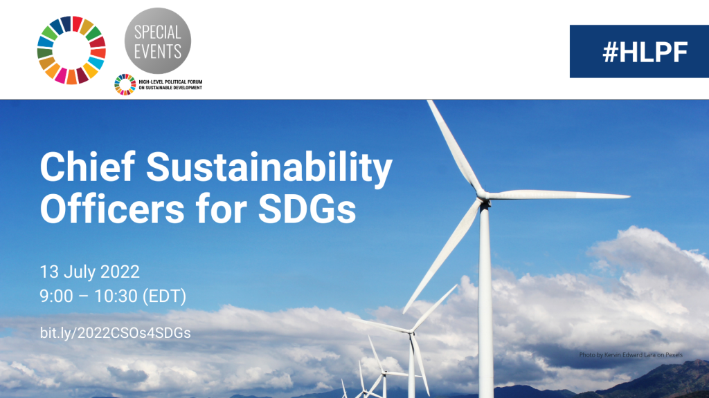 Chief Sustainability Officers for SDGs