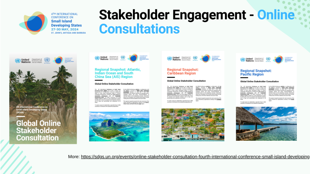 Cover_1st Online stakeholder consultations SIDS4