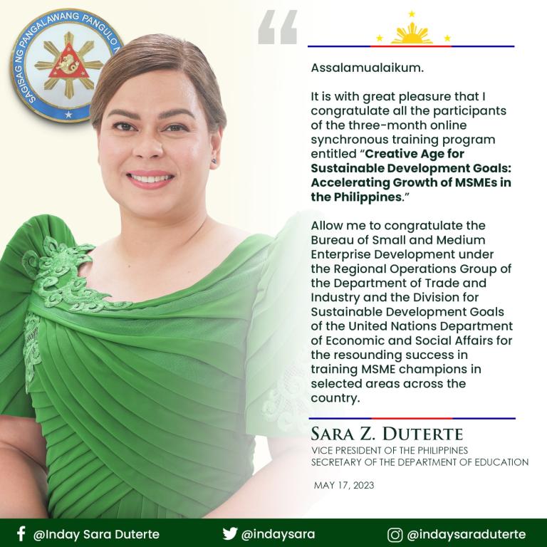 Remarks from the Vice President, the Philippines