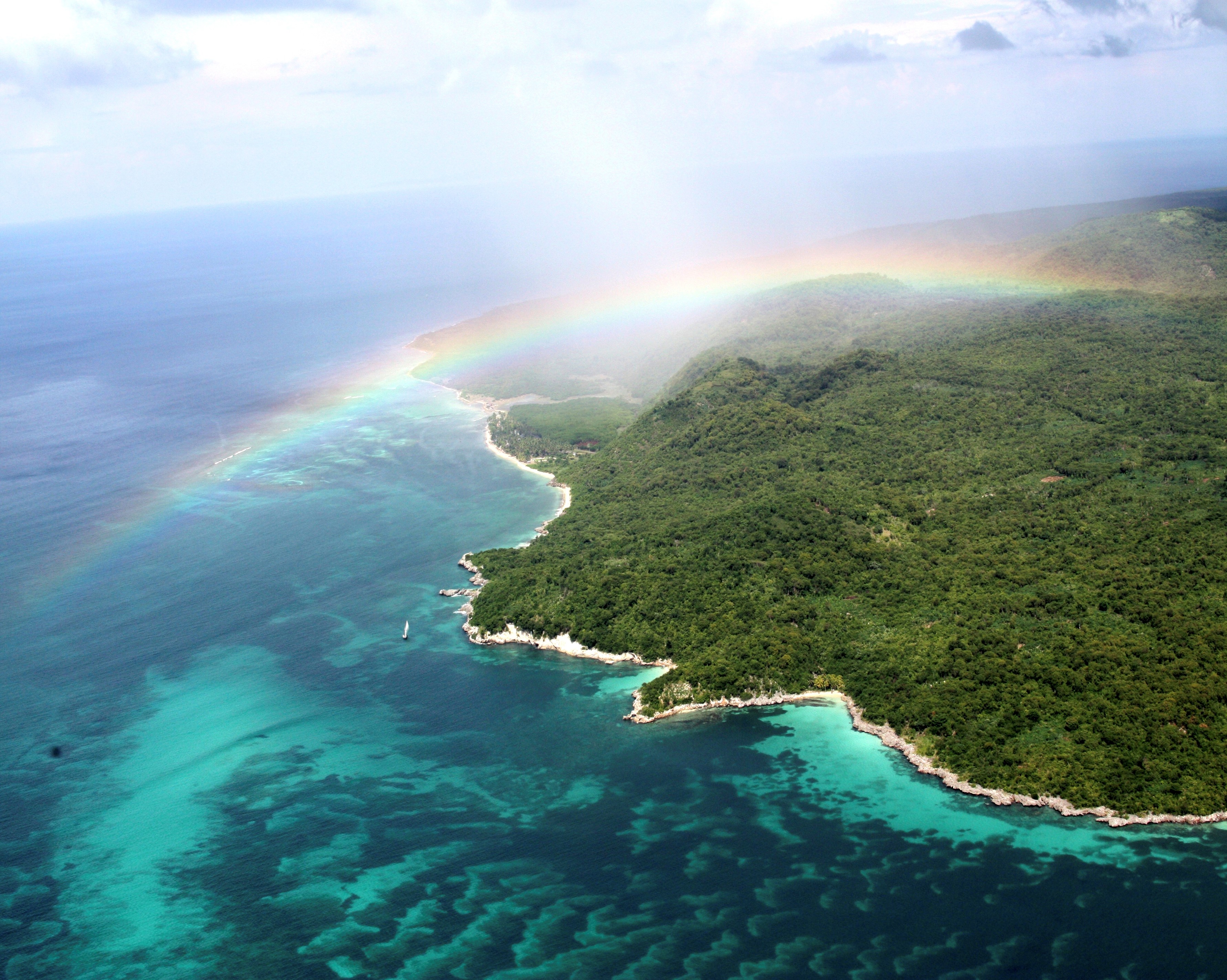 Figure 7. Aerial picture of Haiti’s Southern Peninsula. Photo by Antonio Perera