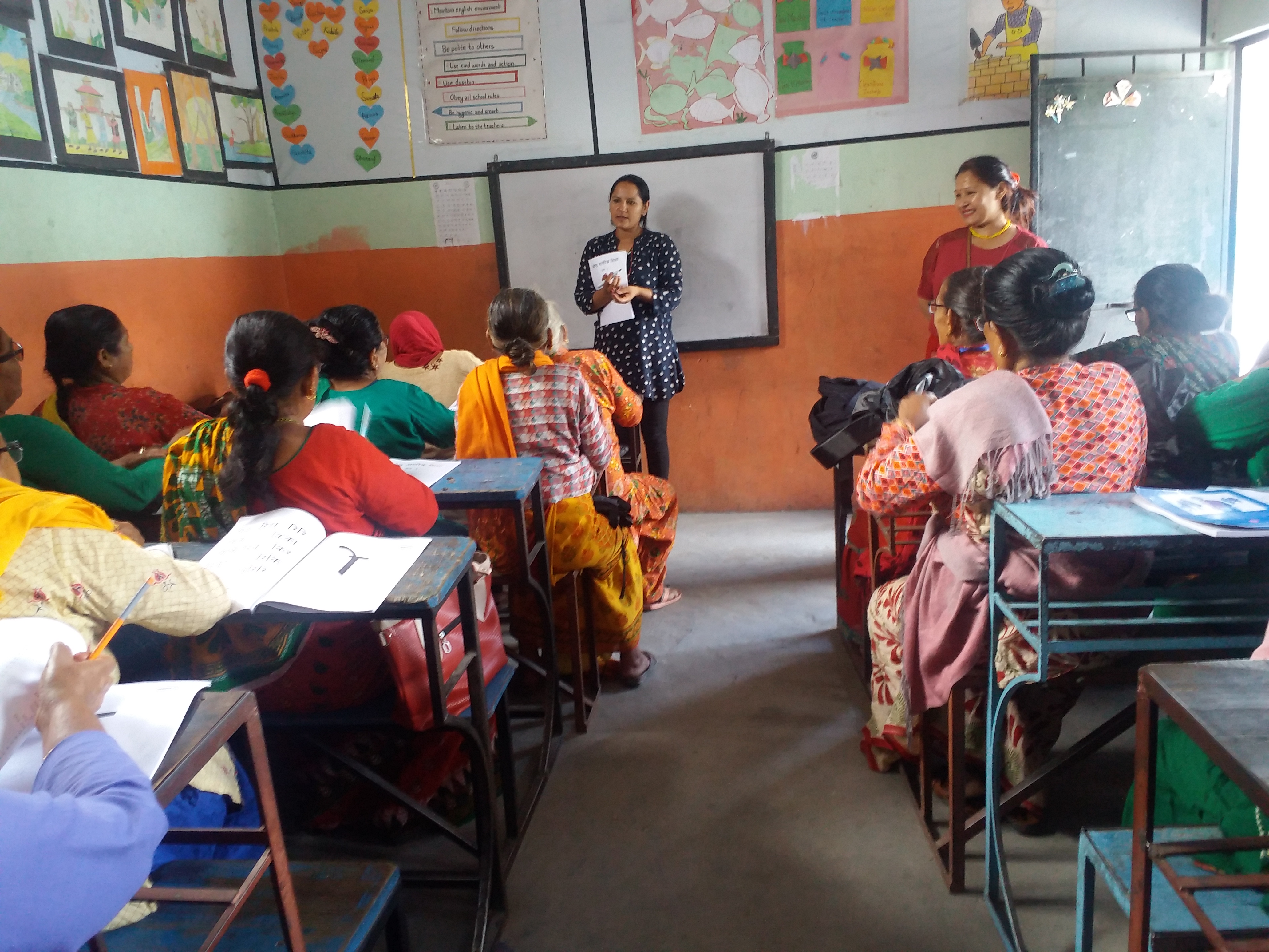 Ageing Nepal piloted the basic literacy class in an urban center of Kathmandu Metropolitan. Ageing Nepal partnered with a local social-organization to targets SDG4 (Quality education) for elderly with the aim of leaving no one behind.