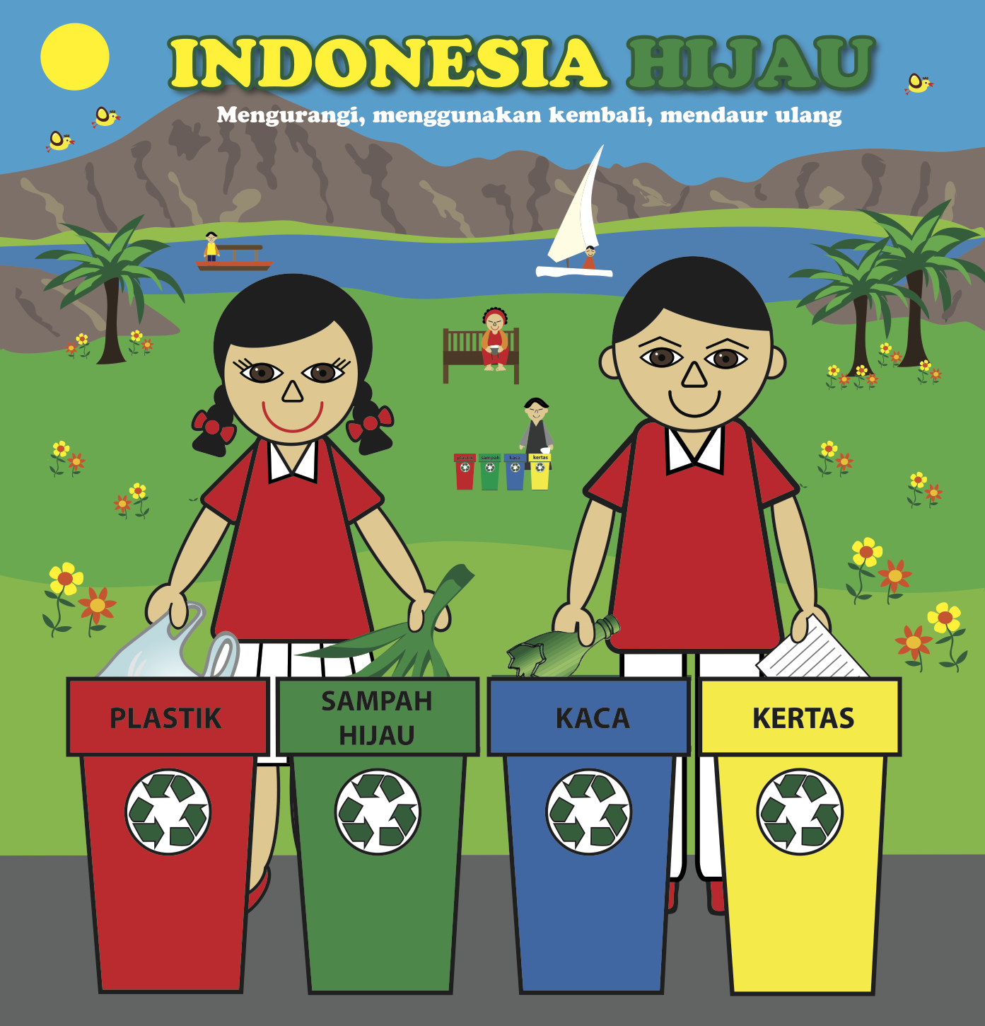 Green Indonesia Waste Education for primary schools in Indonesia