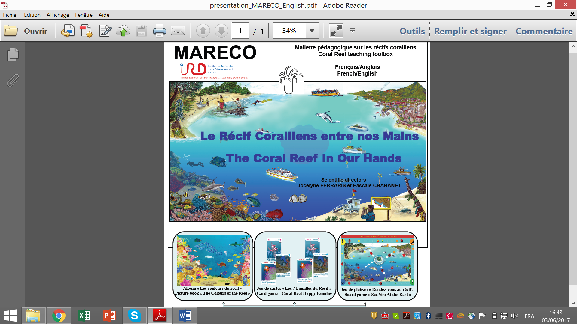 MARECO Project: Increasing the awareness of children for the sustainable use of coral reefs and their resources in the SW Indian Ocean